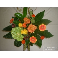 Boeket oranje \ groen